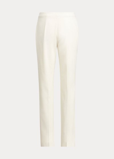 Pantalones Ralph Lauren Mujer Creme - Seth Wool Crepe - GZOEN5328